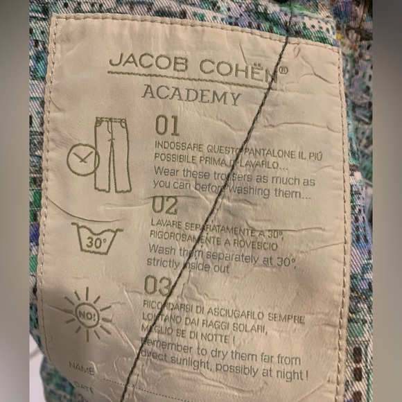 Jacob Cohen Academy Floral Print Trousers -32 - Picture 11 of 11